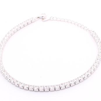Pulsera de Circonia 17 cm + 4 cm extension / Rodizado