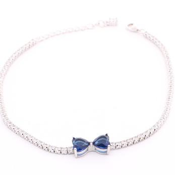 Pulsera de Circonia 17 cm + 4 cm extension / Rodizado