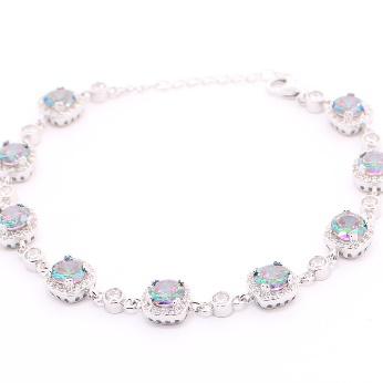 Pulsera de Circonia 17 cm + 4 cm extension / Rodizado