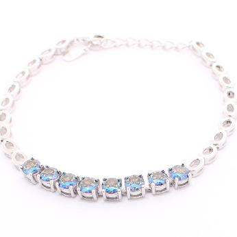 Pulsera de Circonia 17 cm + 4 cm extension / Rodizado
