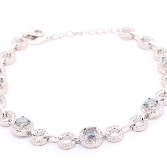 Pulsera de Circonia 17 cm + 4 cm extension / Rodizado
