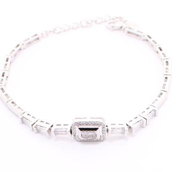 Pulsera de Circonia 17 cm + 4 cm extension / Rodizado