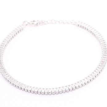 Pulsera de Circonia 17 cm + 4 cm extension / Rodizado