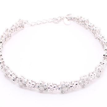 Pulsera de Circonia 17 cm + 4 cm extension / Rodizado