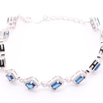 Pulsera de Circonia 17 cm + 4 cm extension / Rodizado