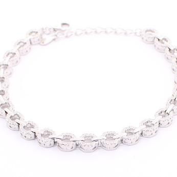 Pulsera de Circonia 17 cm + 4 cm extension / Rodizado
