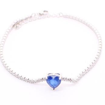 Pulsera de Circonia 17 cm + 4 cm extension / Rodizado