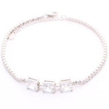 Pulsera de Circonia 17 cm + 4 cm extension / Rodizado