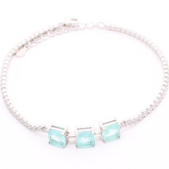 Pulsera de Circonia 17 cm + 4 cm extension / Rodizado