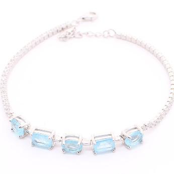 Pulsera de Circonia 17 cm + 4 cm extension / Rodizado