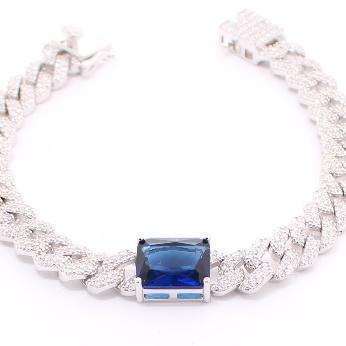 Pulsera de Circonia 17 cm + 4 cm extension / Rodizado