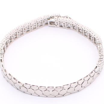 Pulsera de Circonia 17 cm + 4 cm extension / Rodizado