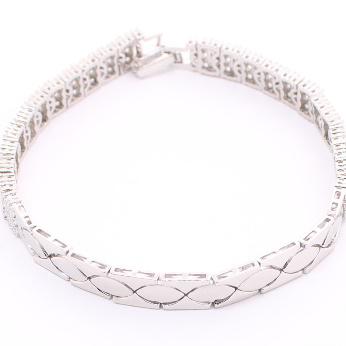 Pulsera de Circonia 17 cm + 4 cm extension / Rodizado