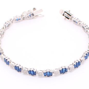 Pulsera de Circonia 17 cm + 4 cm extension / Rodizado