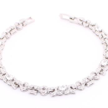 Pulsera de Circonia 17 cm + 4 cm extension / Rodizado