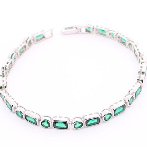 Pulsera de Circonia 17 cm + 4 cm extension / Rodizado