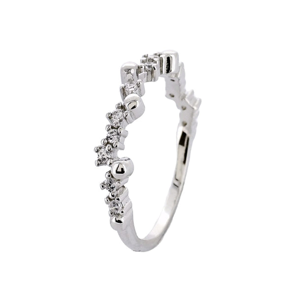 Anillo Churumbela De Plata Con Circonia