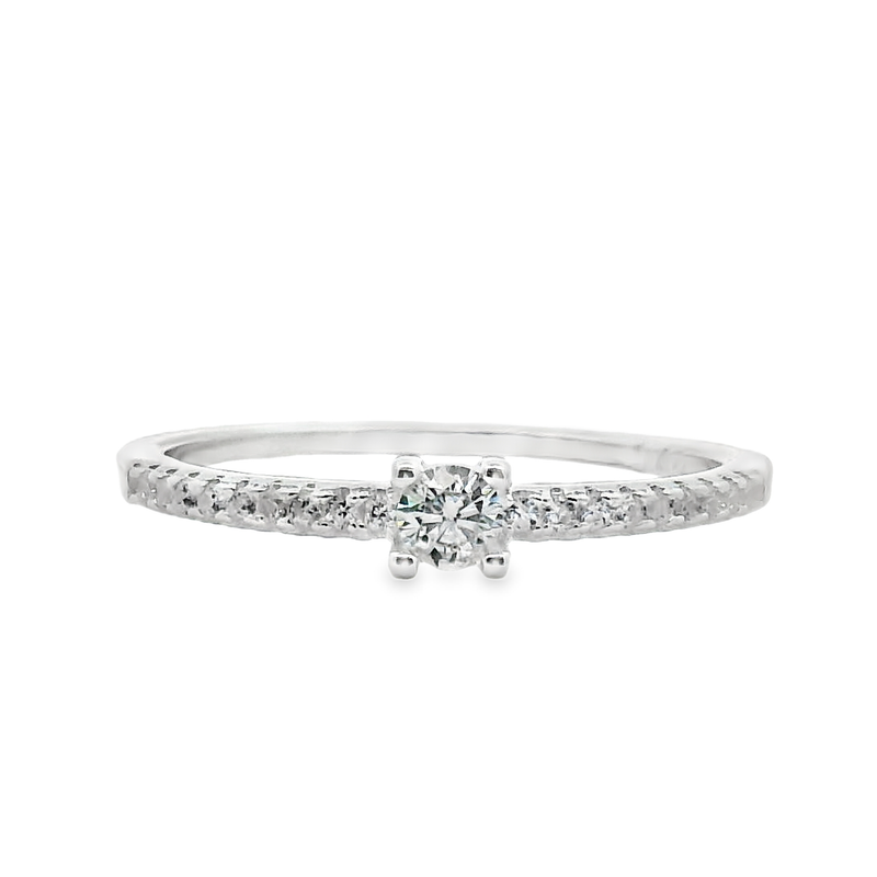 Anillo Solitario de Circonia