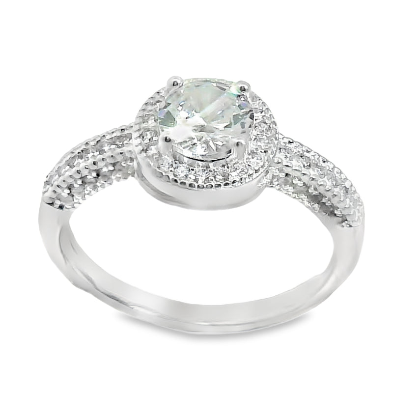 Anillo Solitario de Circonia
