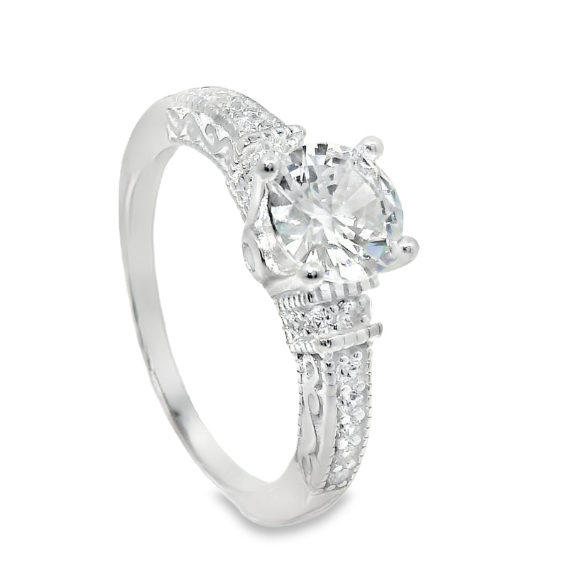 ANILLO SOLITARIO 1124- 54  3.6 GR