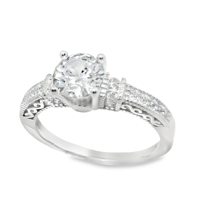 ANILLO SOLITARIO 1124- 54  3.6 GR