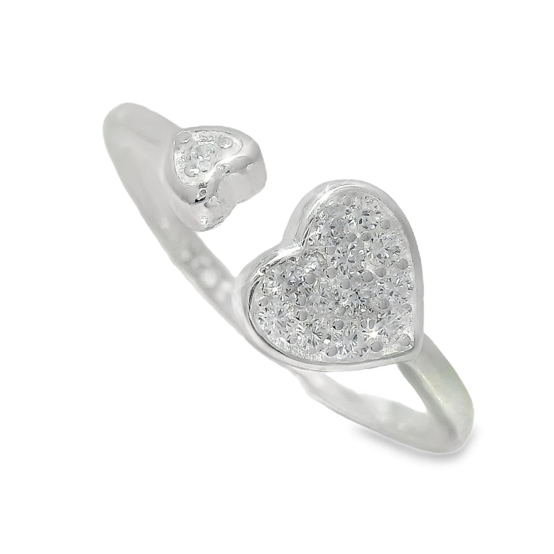 Anillo de Corazon de Circonia