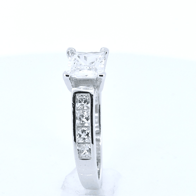 Anillo Solitario De Plata Con Circonia