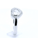 Anillo De Pata Con Circonia Corazón