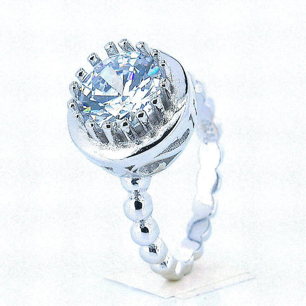 Anillo Solitario De Plata-Anillo-Plarte
