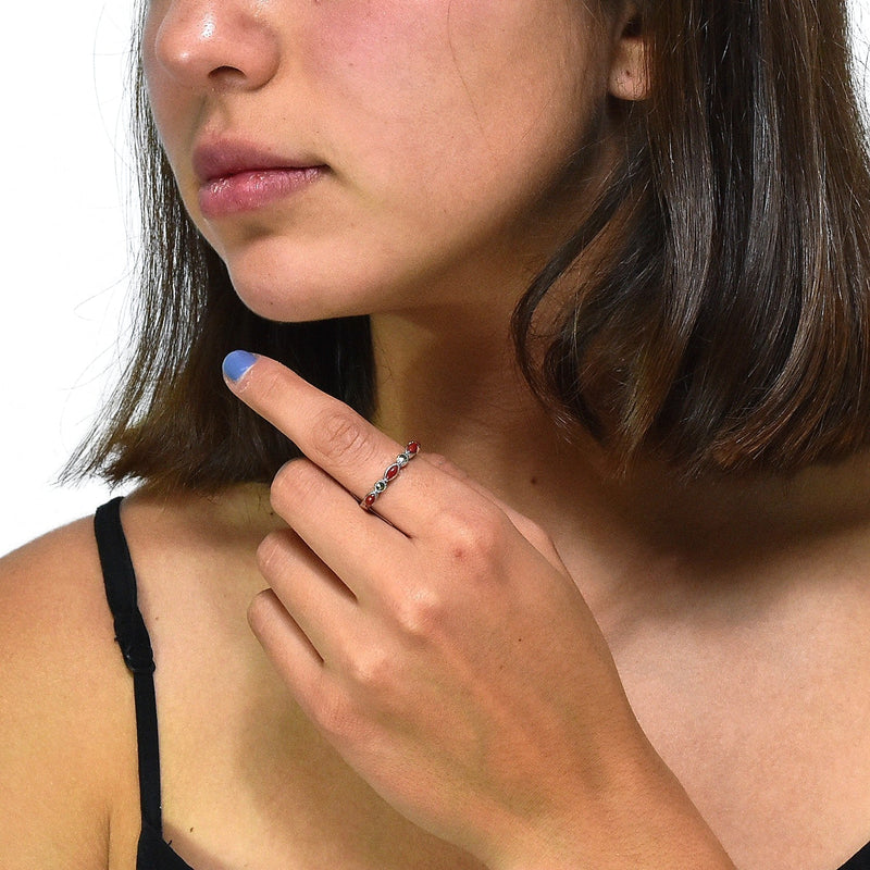 Anillo de Marquesita de Colores