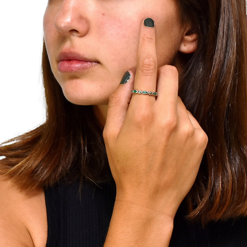 Anillo de Marquesita de Colores