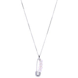 Collar De Clip Con Perlas Plata Y Circonia